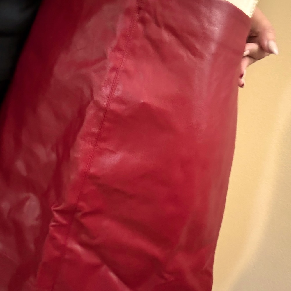 Brand, new, faux, leather, pencil skirt